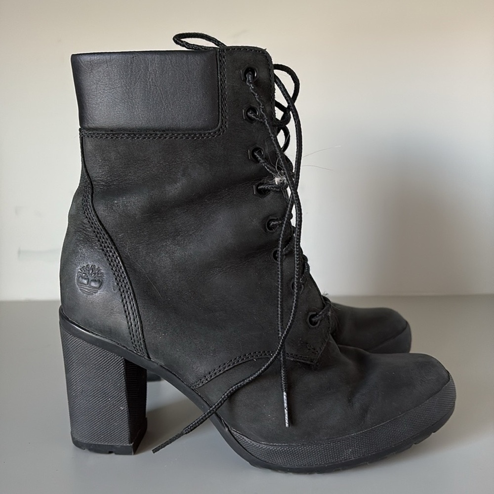Timberland Camdale Women's Bootie Leather BLACK A1SEF Size 8 - Picture 4 of 12